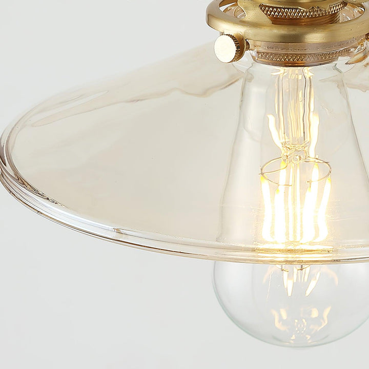 Haloen Applique murale rétro à brancher avec laiton, élégance française en noyer - Neutralighting