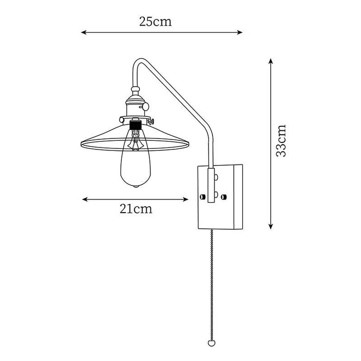 Haloen Applique murale rétro à brancher avec laiton, élégance française en noyer - Neutralighting