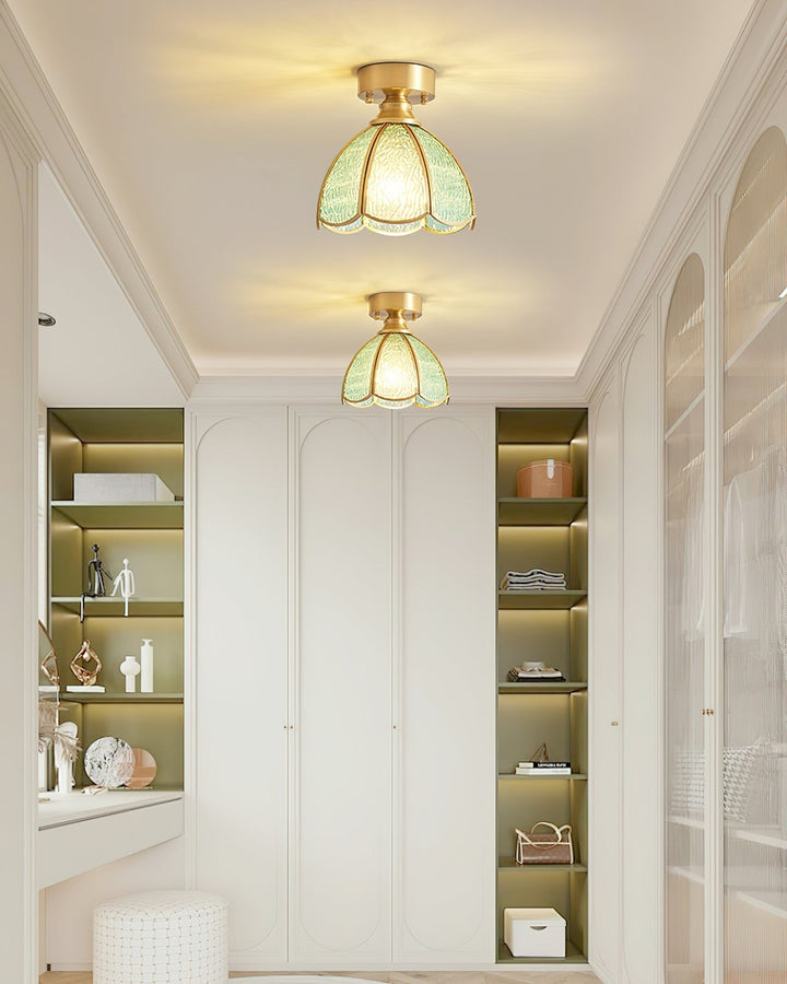 Prisman Plafonnier en vitrail style Tiffany Civelle - Neutralighting