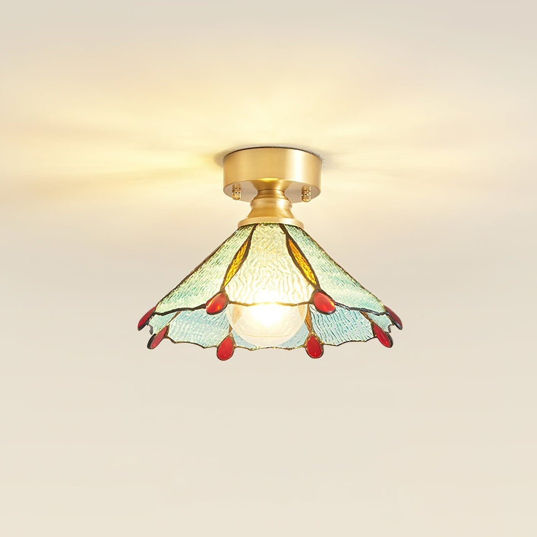 Prisman Plafonnier en vitrail style Tiffany Civelle - Neutralighting