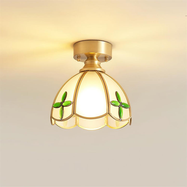 Prisman Plafonnier en vitrail style Tiffany Civelle - Neutralighting