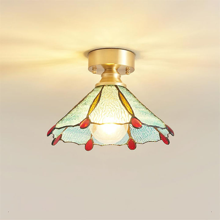 Prisman Plafonnier en vitrail style Tiffany Civelle - Neutralighting