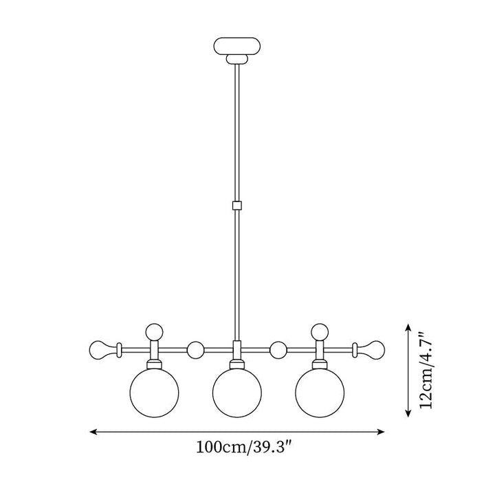 Lumo Chandelier Moderne en Verre - Neutralighting