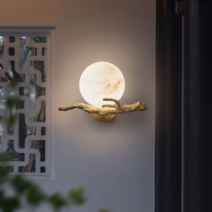 Ormirara Applique Murale Alabastre Rétro Branches Minimaliste Moderne - Neutralighting