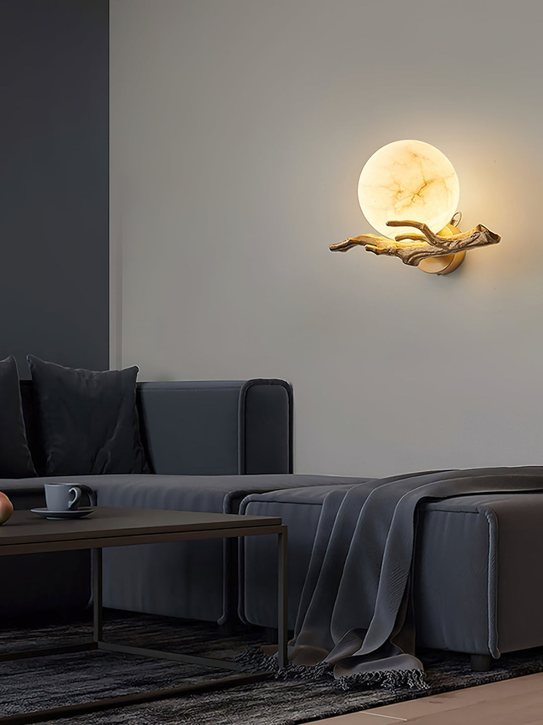 Ormirara Applique Murale Alabastre Rétro Branches Minimaliste Moderne - Neutralighting
