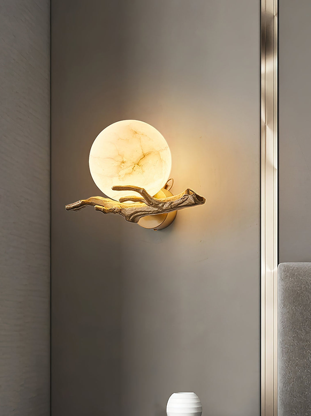 Ormirara Applique Murale Alabastre Rétro Branches Minimaliste Moderne - Neutralighting