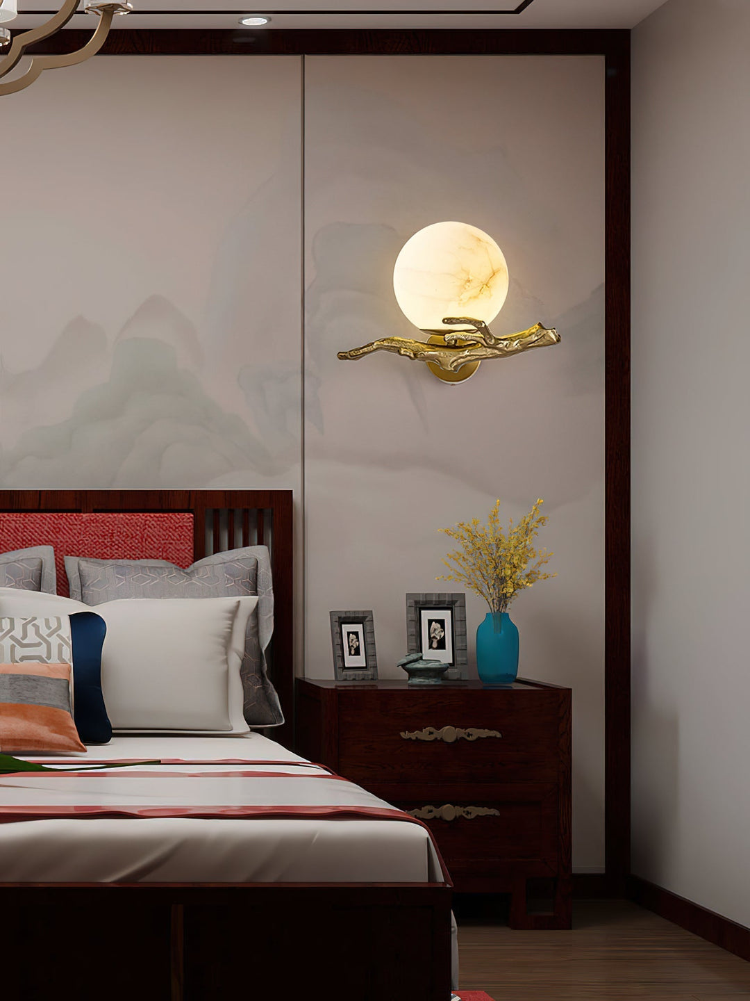 Ormirara Applique Murale Alabastre Rétro Branches Minimaliste Moderne - Neutralighting