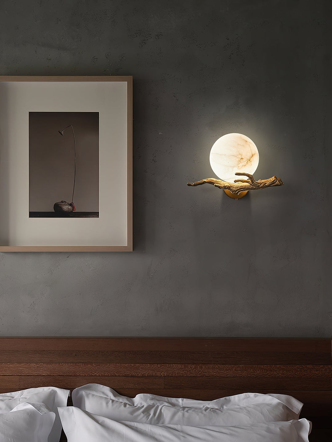 Ormirara Applique Murale Alabastre Rétro Branches Minimaliste Moderne - Neutralighting