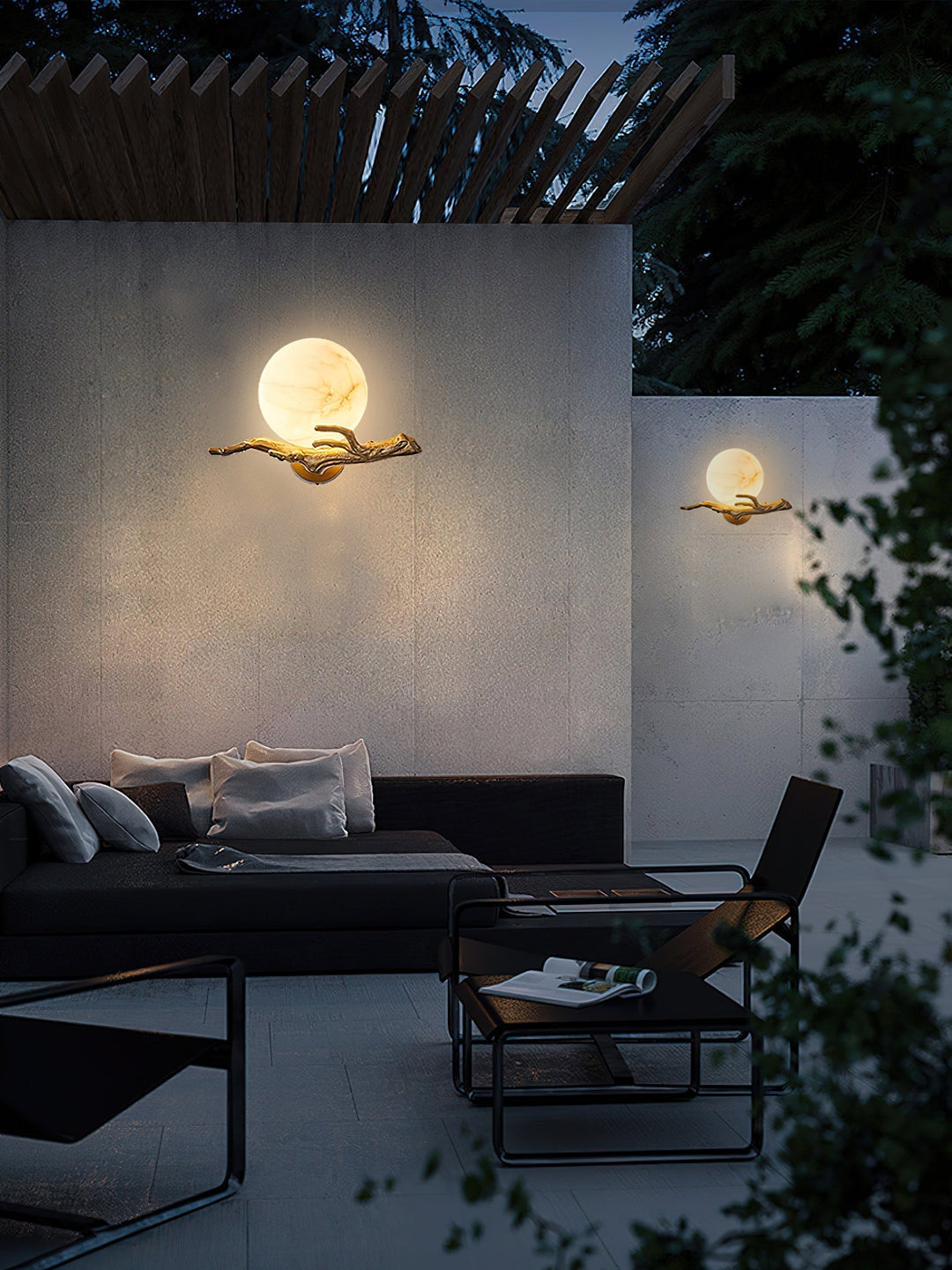 Ormirara Applique Murale Alabastre Rétro Branches Minimaliste Moderne - Neutralighting
