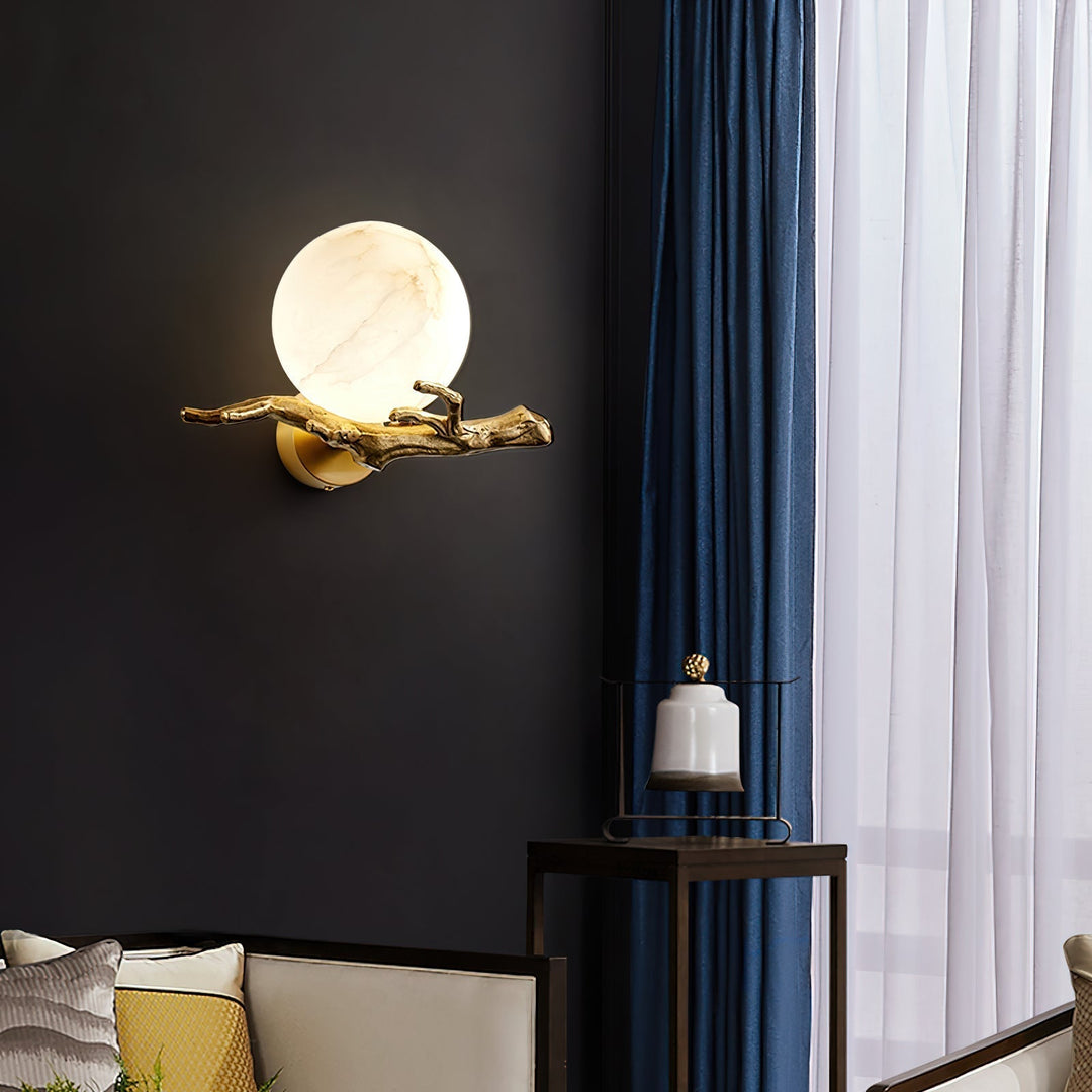 Ormirara Applique Murale Alabastre Rétro Branches Minimaliste Moderne - Neutralighting