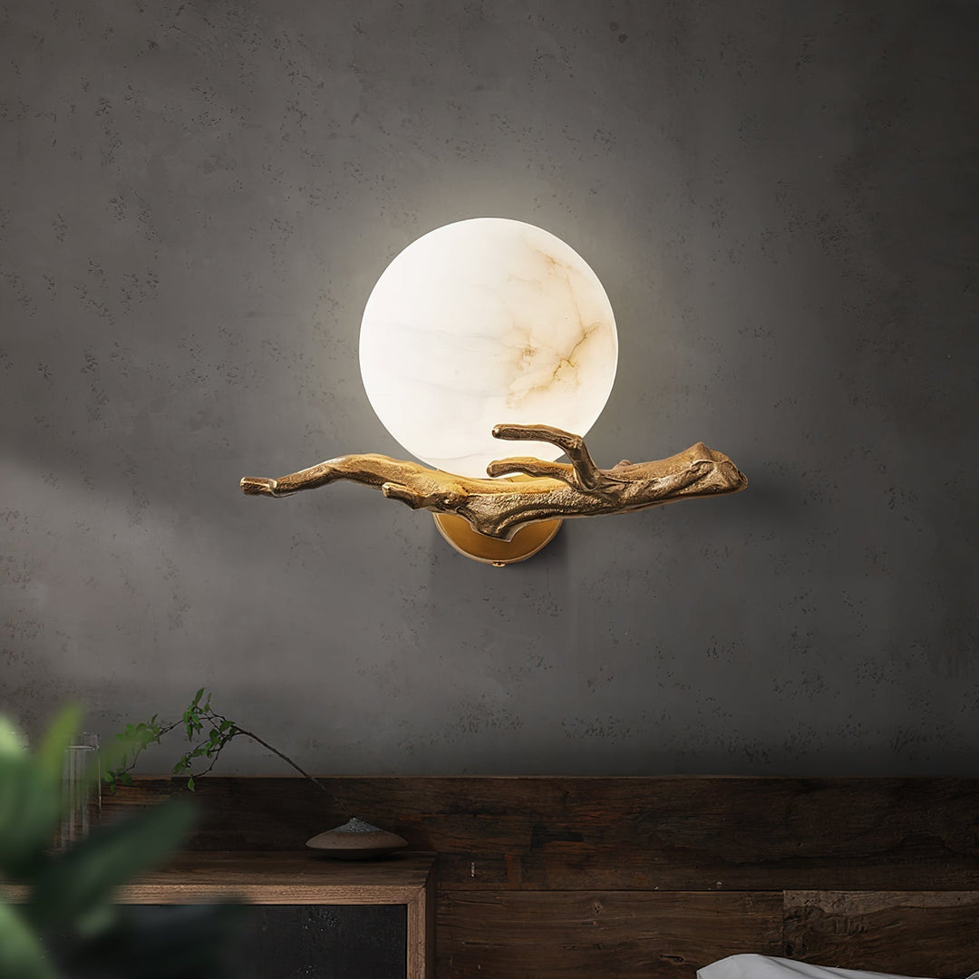 Ormirara Applique Murale Alabastre Rétro Branches Minimaliste Moderne - Neutralighting