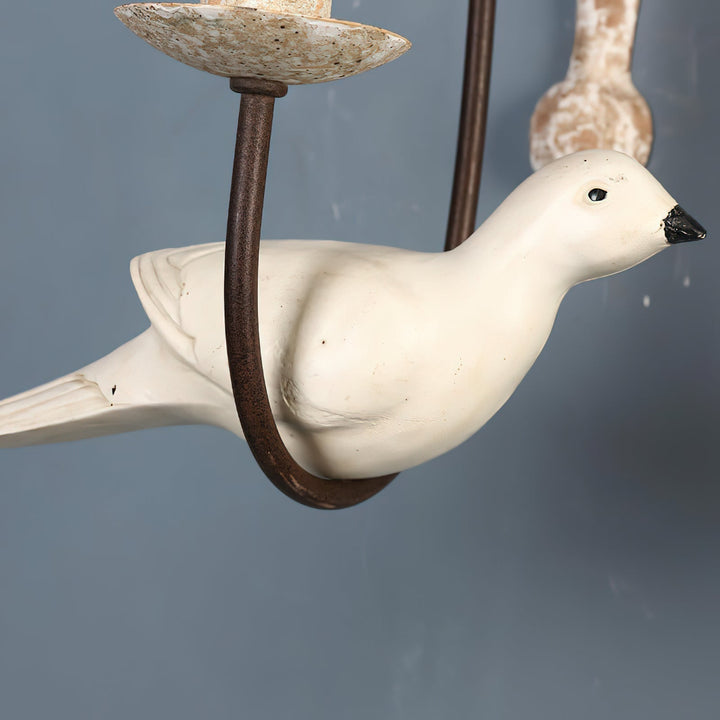 Syraean Applique Murale Métal Bois Rétro Vintage Oiseau - Neutralighting