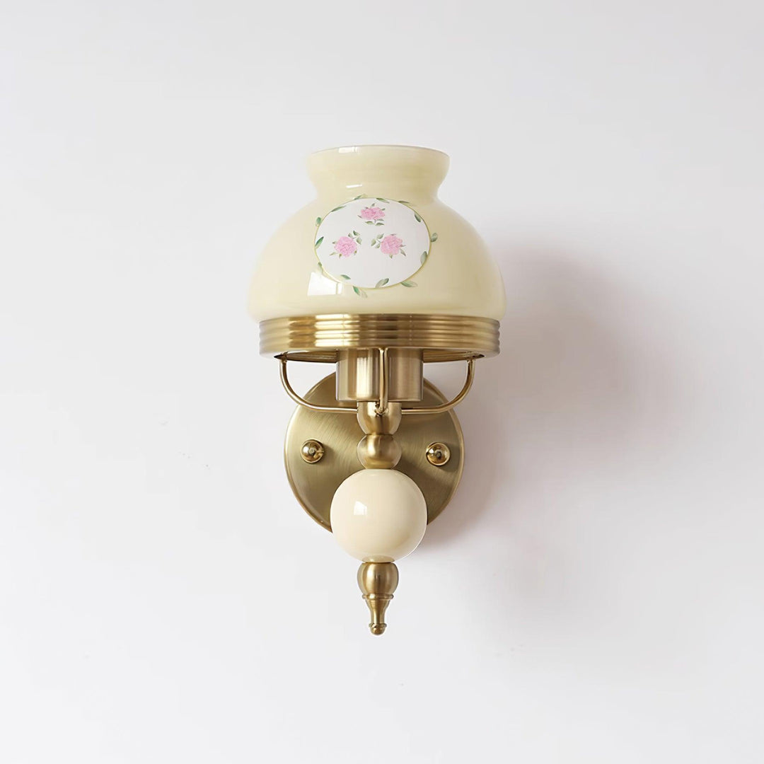 Tessan Applique murale en verre et lumière pour chambre à coucher ou couloir rétro - Neutralighting