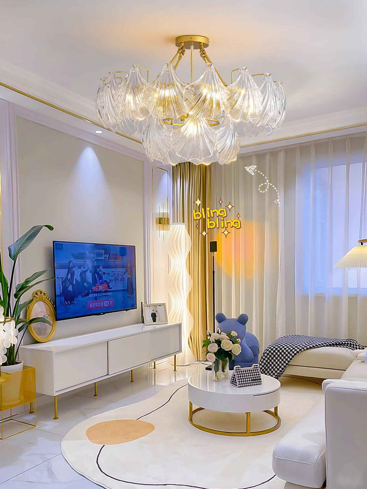 Lustra Verre 60cm LED