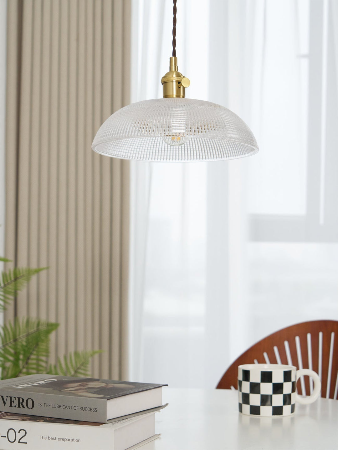 Calyra Lampe Pendante en Laiton et Verre - Neutralighting