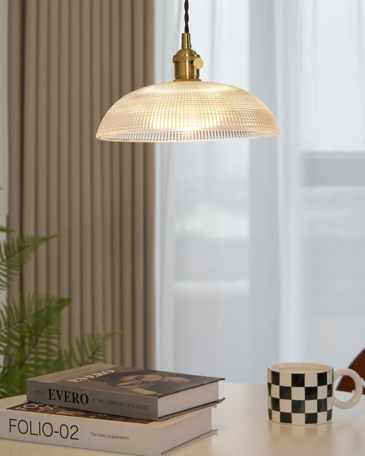 Calyra Lampe Pendante en Laiton et Verre - Neutralighting