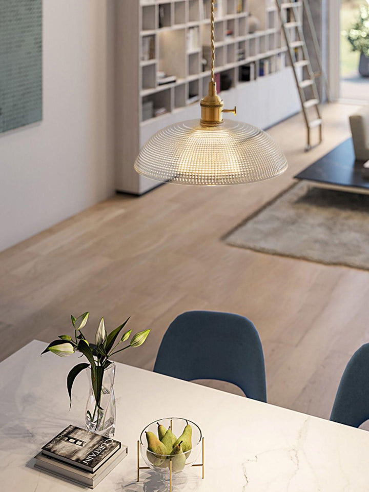 Calyra Lampe Pendante en Laiton et Verre - Neutralighting