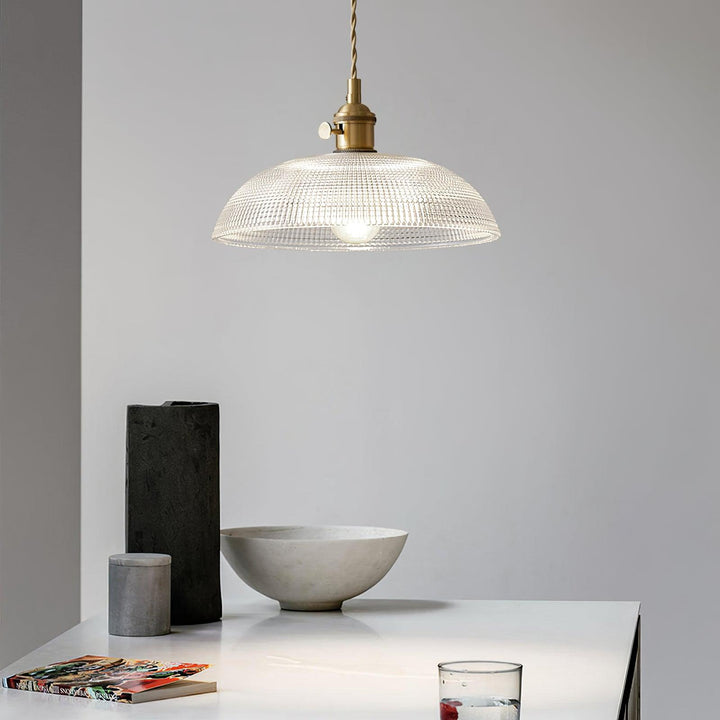 Calyra Lampe Pendante en Laiton et Verre - Neutralighting