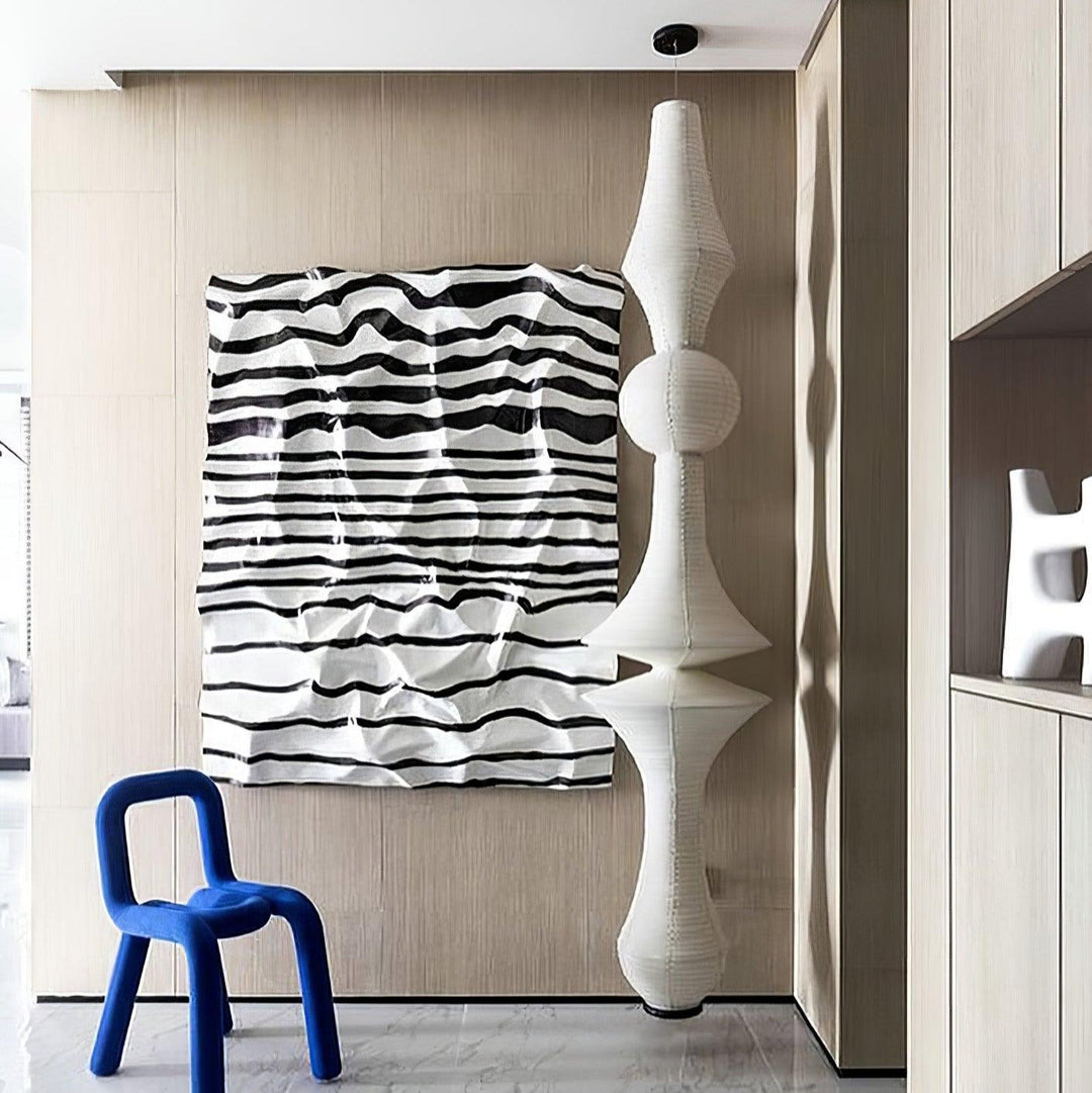 Faye Suspension Sculpturale Verticale en Papier - Neutralighting