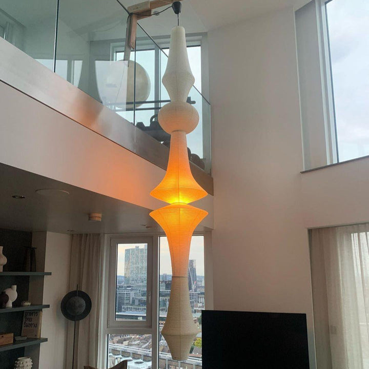 Faye Suspension Sculpturale Verticale en Papier - Neutralighting