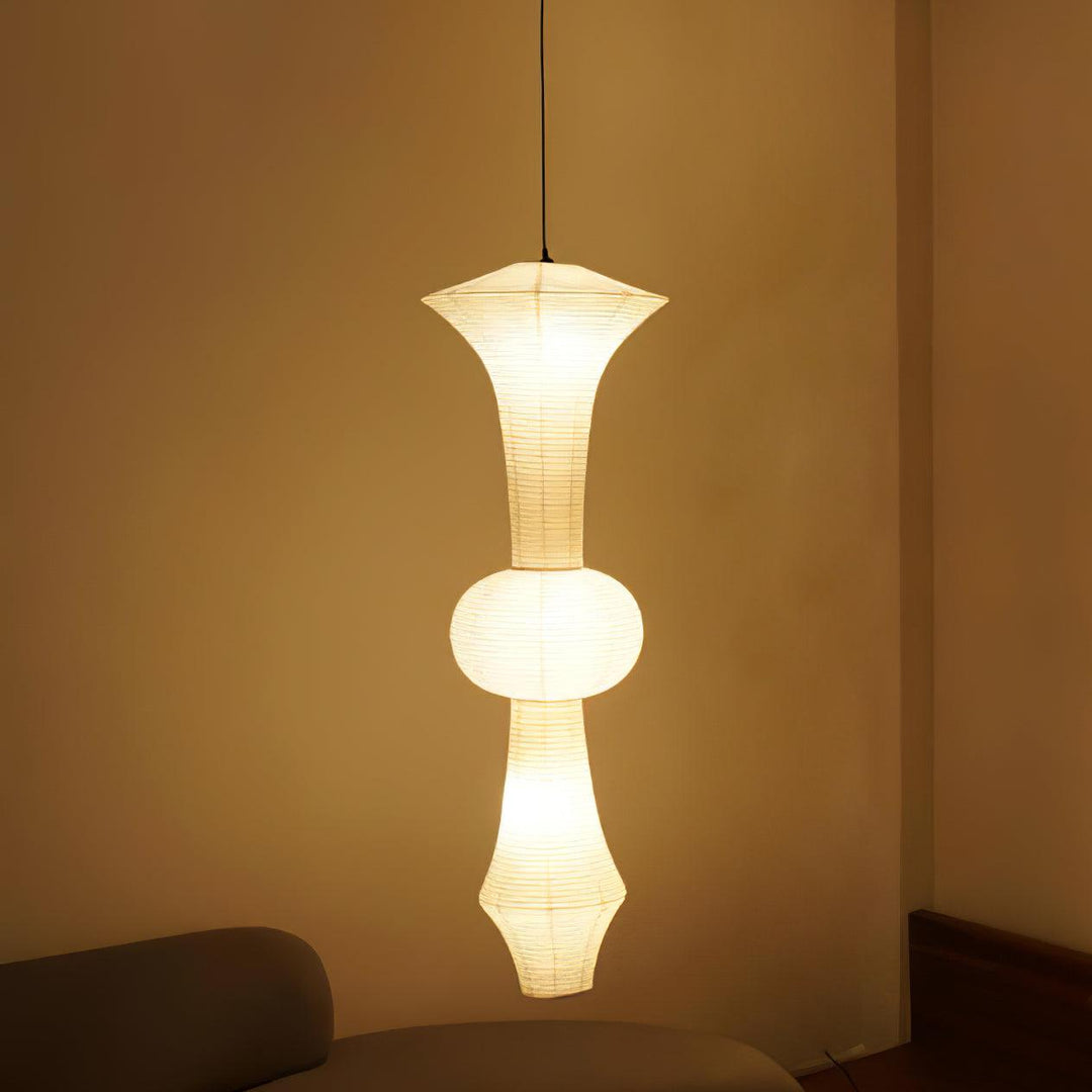 Faye Suspension Sculpturale Verticale en Papier - Neutralighting