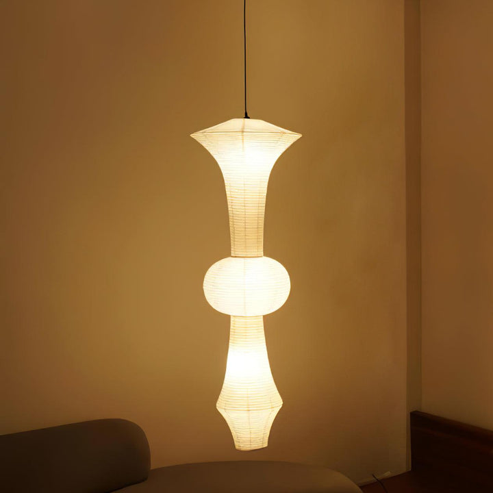 Faye Suspension Sculpturale Verticale en Papier - Neutralighting