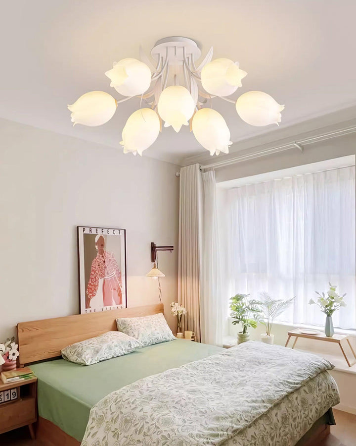 Lustra Plafonnier Fleur de Lys Blossom Base Verte - Neutralighting