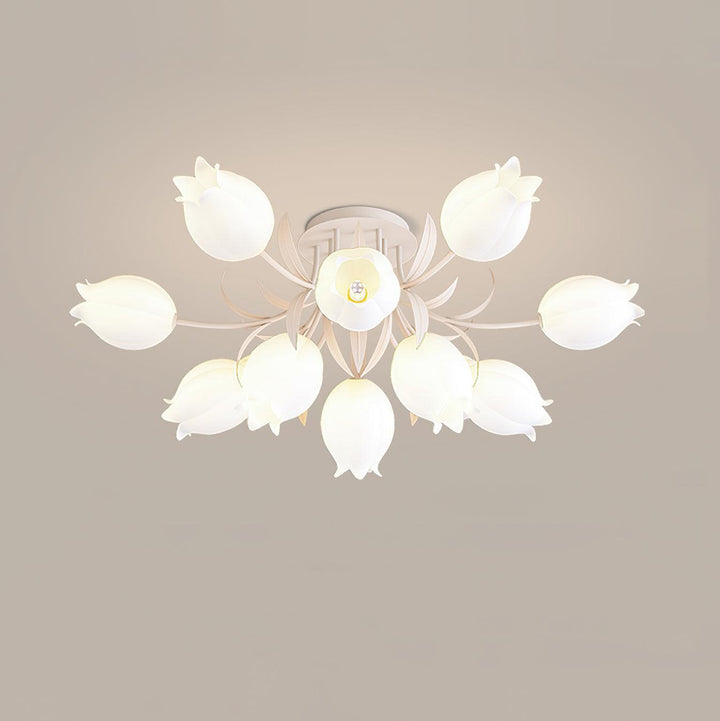 Lustra Plafonnier Fleur de Lys Blossom Base Verte - Neutralighting