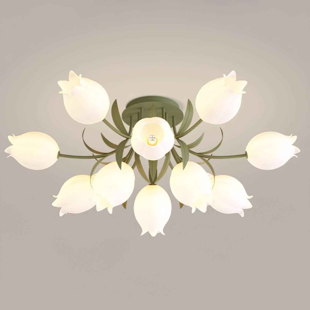 Lustra Acrylique 55cm Blanc LED