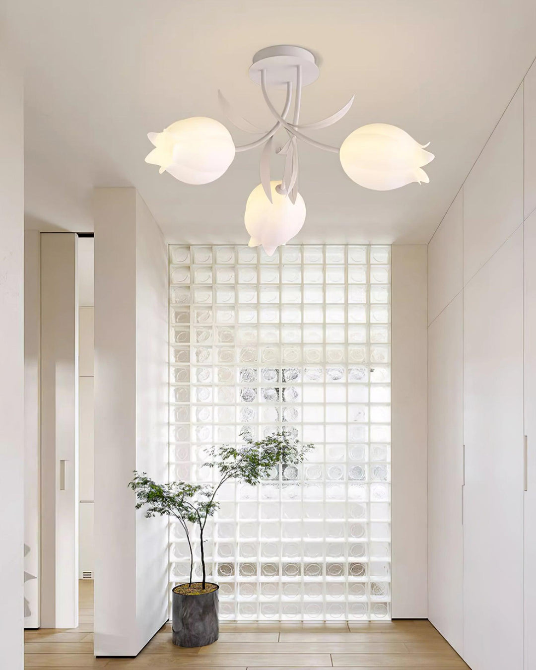 Lustra Plafonnier Fleur de Lys Blossom Base Verte - Neutralighting