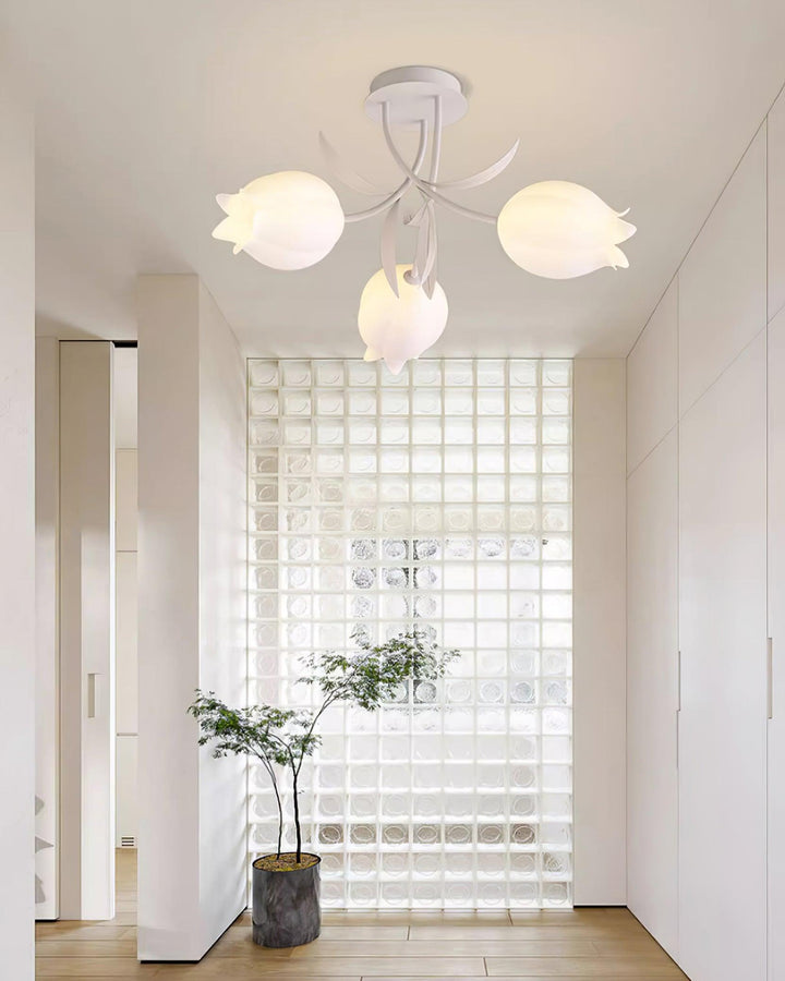 Lustra Plafonnier Fleur de Lys Blossom Base Verte - Neutralighting