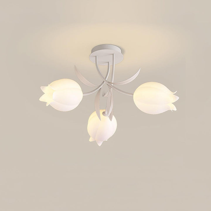 Lustra Plafonnier Fleur de Lys Blossom Base Verte - Neutralighting