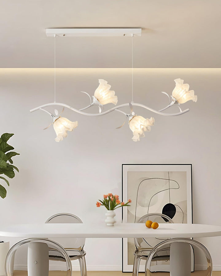 Lustra Chandelier en Verre Floral - Neutralighting