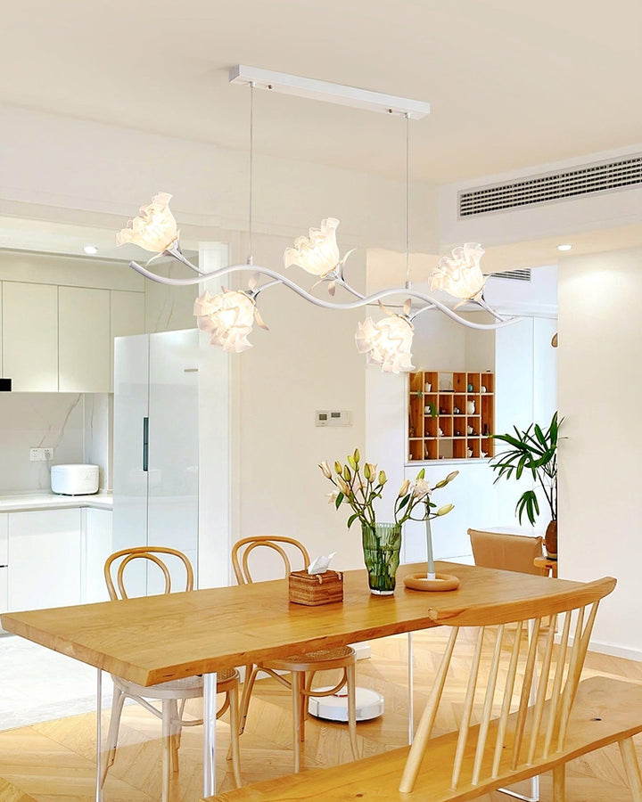 Lustra Chandelier en Verre Floral - Neutralighting