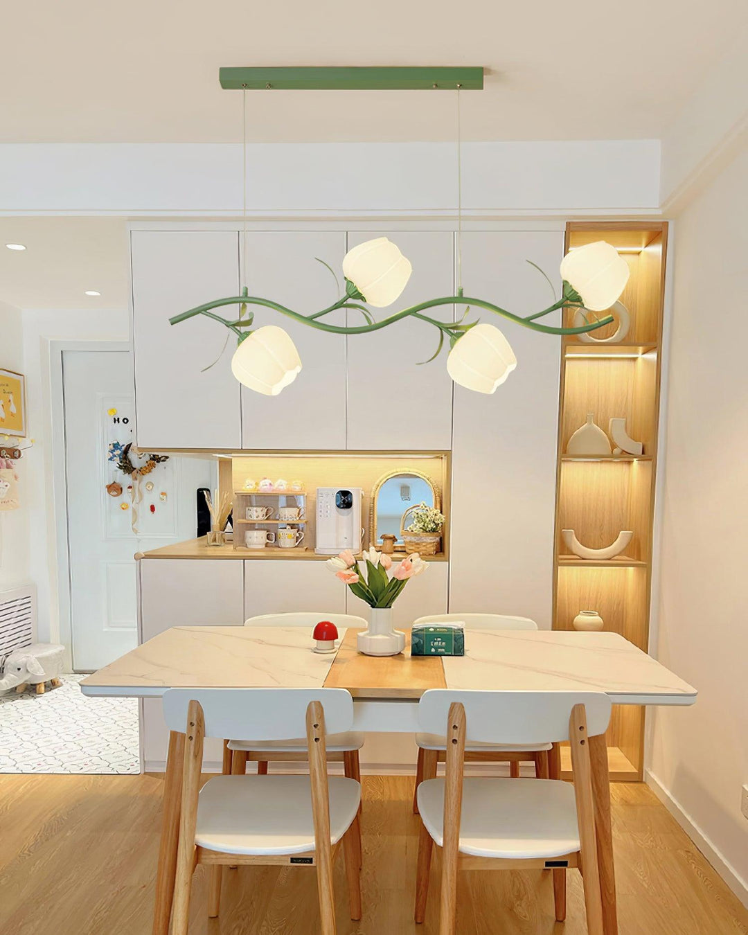 Lustra Chandelier en Verre Floral - Neutralighting