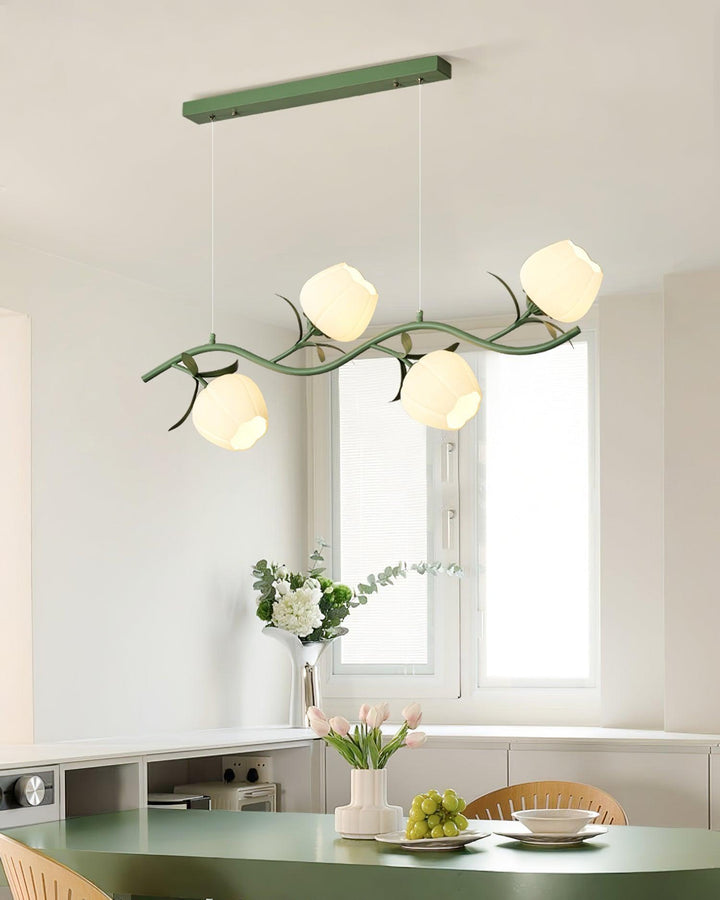Lustra Chandelier en Verre Floral - Neutralighting