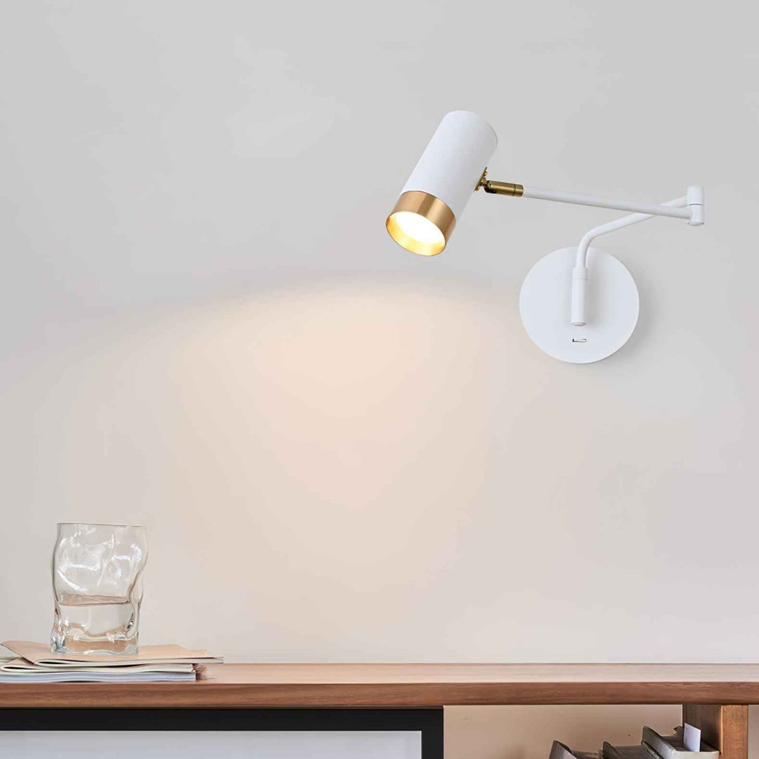 Uvinus Métal 15cm Blanc LED 40W