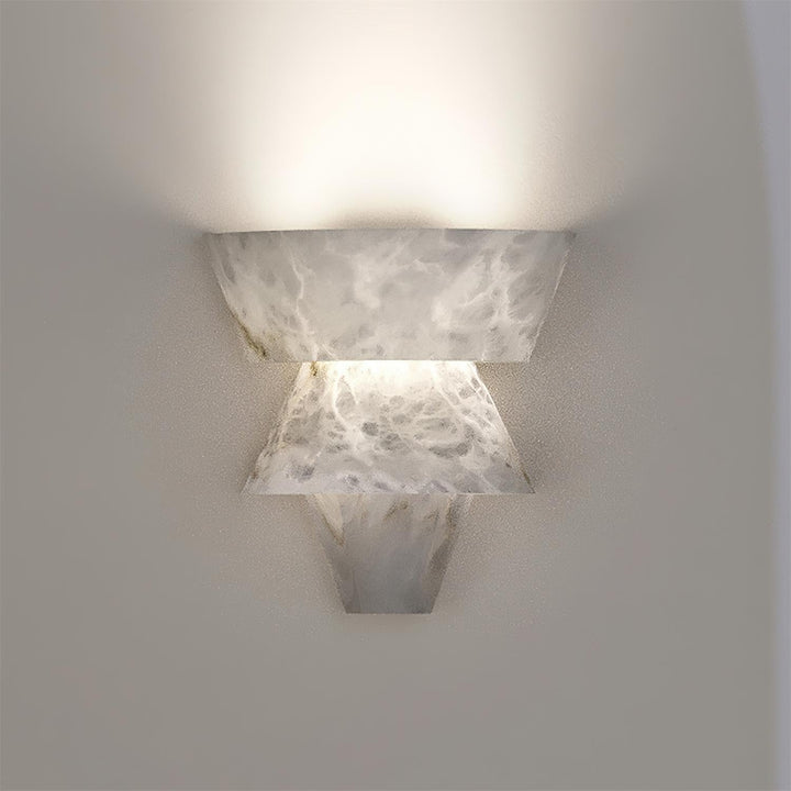 Elyon Applique Murale Élégante en Albâtre Blanc - Neutralighting