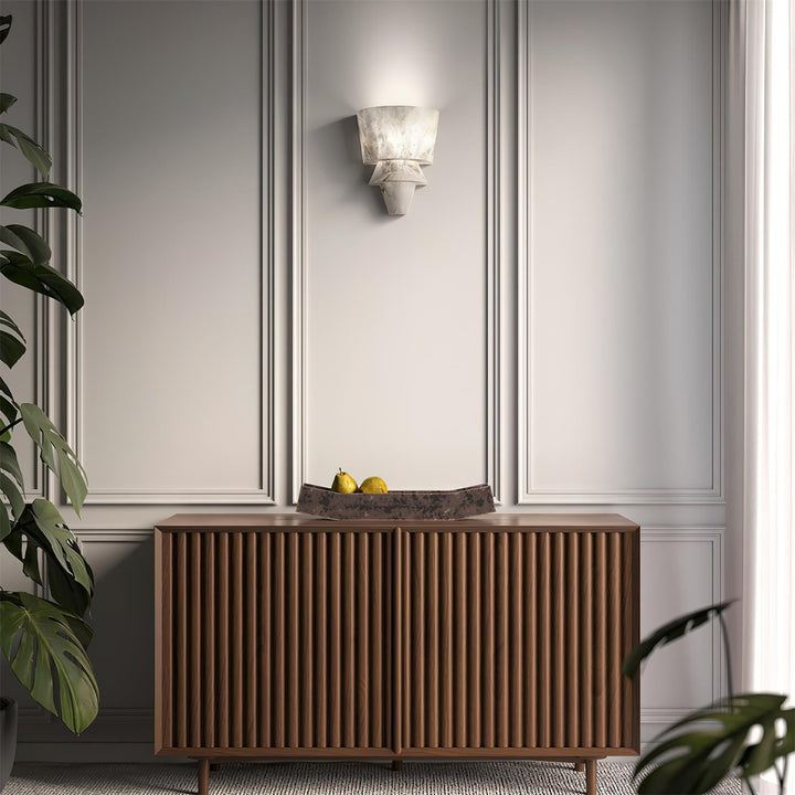 Elyon Applique Murale Élégante en Albâtre Blanc - Neutralighting