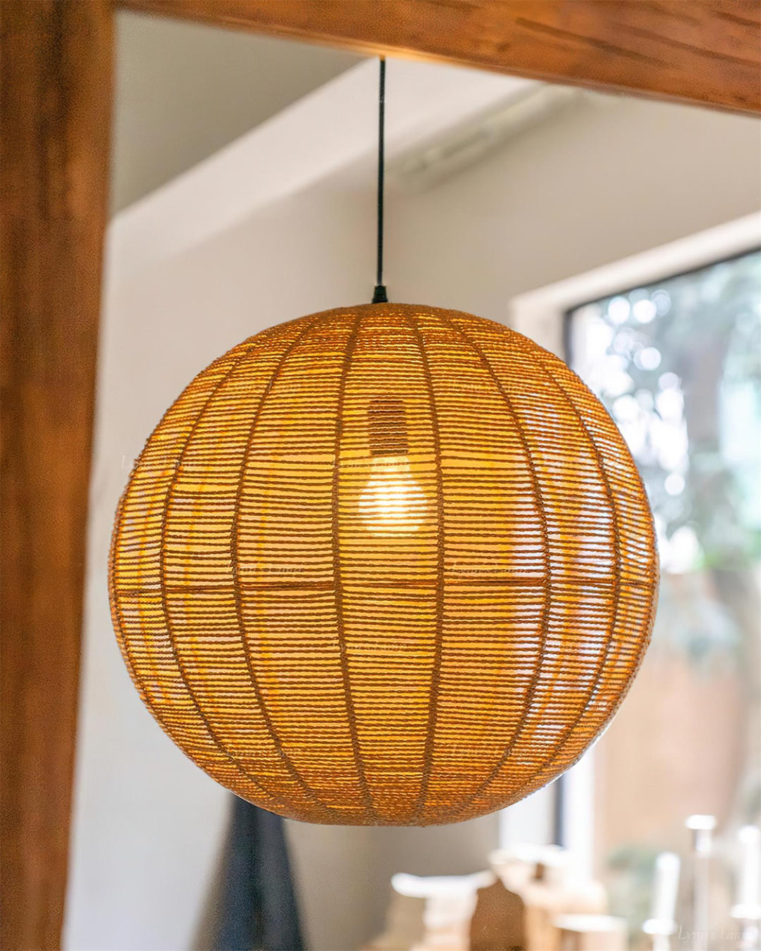 Sola Suspension Minimaliste Rattan - Neutralighting