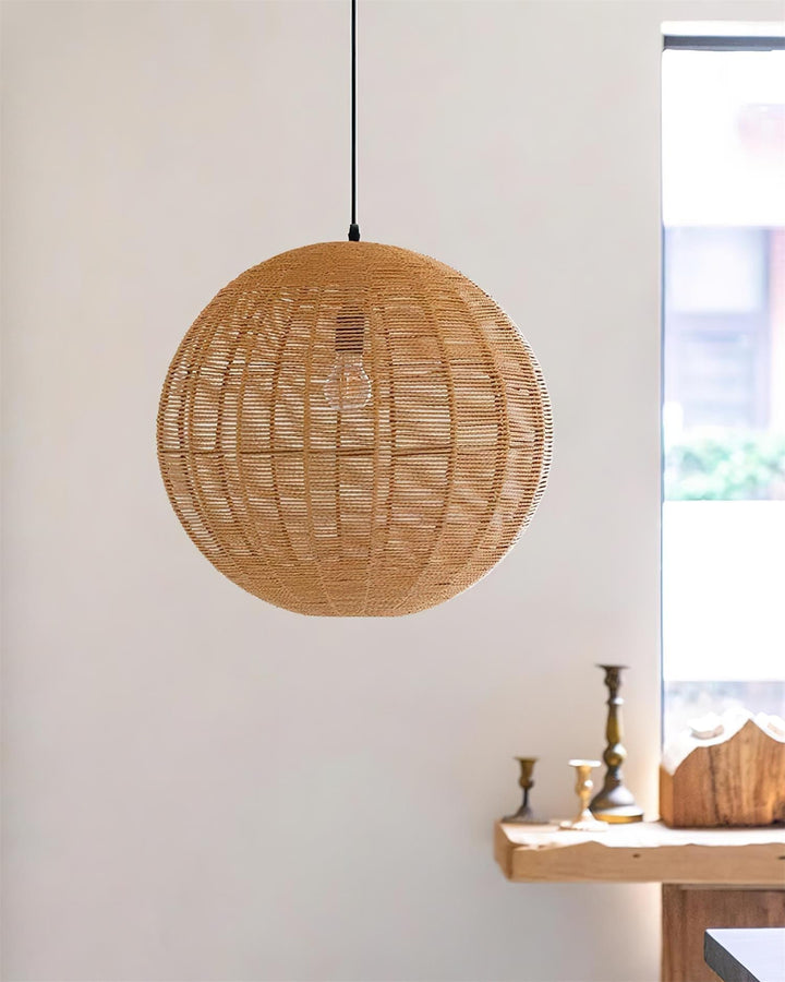 Sola Suspension Minimaliste Rattan - Neutralighting