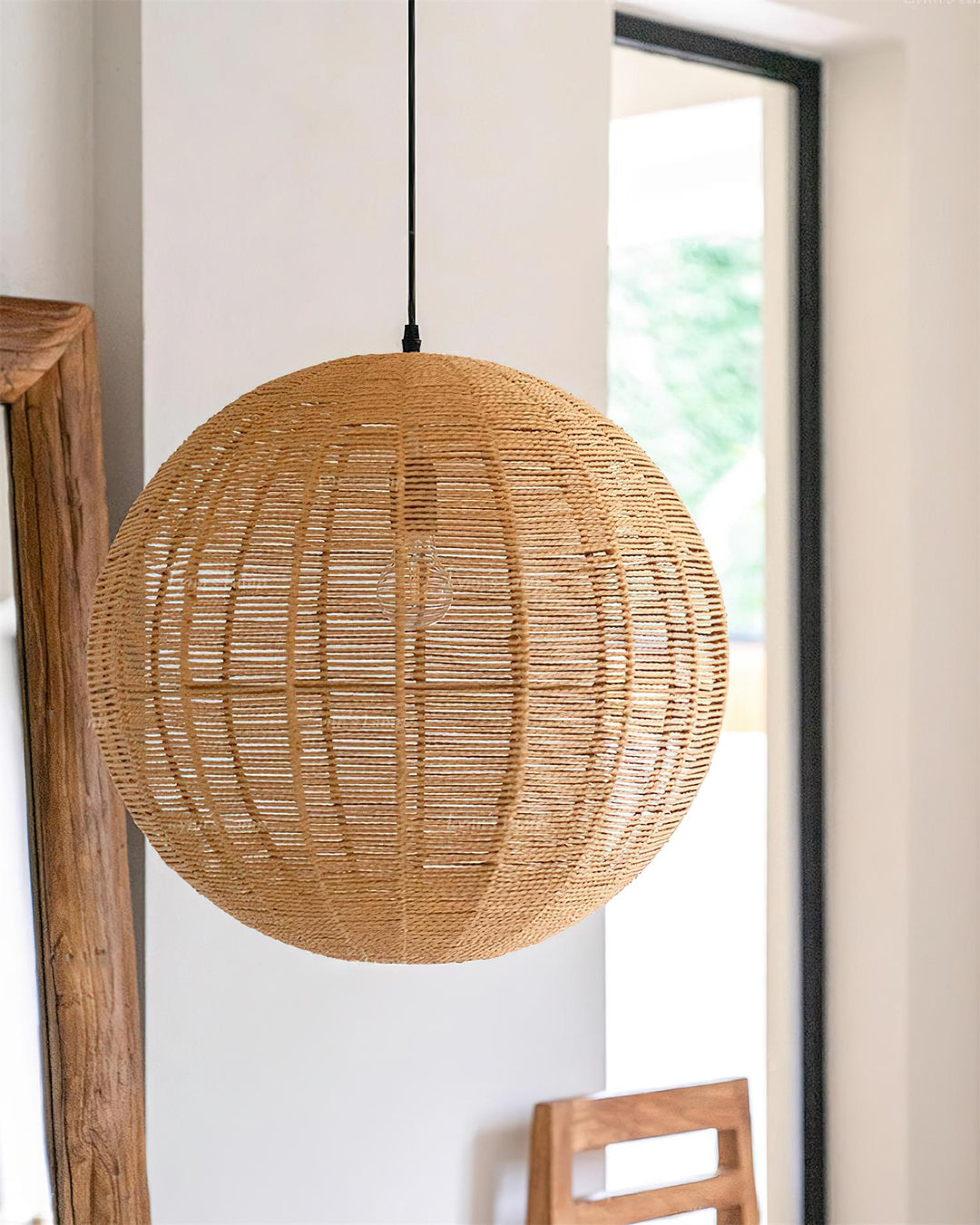 Sola Suspension Minimaliste Rattan - Neutralighting