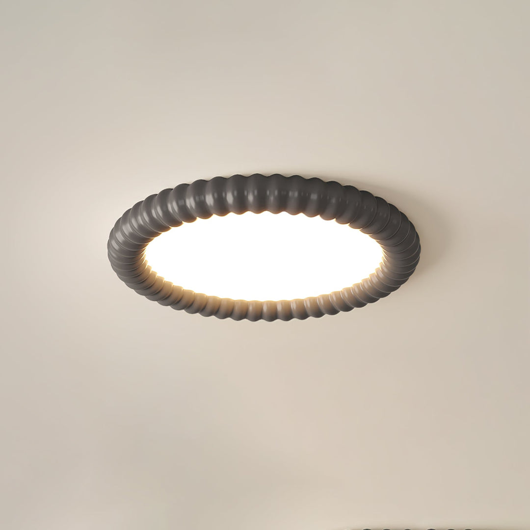 Ulire Lampe de Plafond en Résine Ondulée Art Nordique - Neutralighting