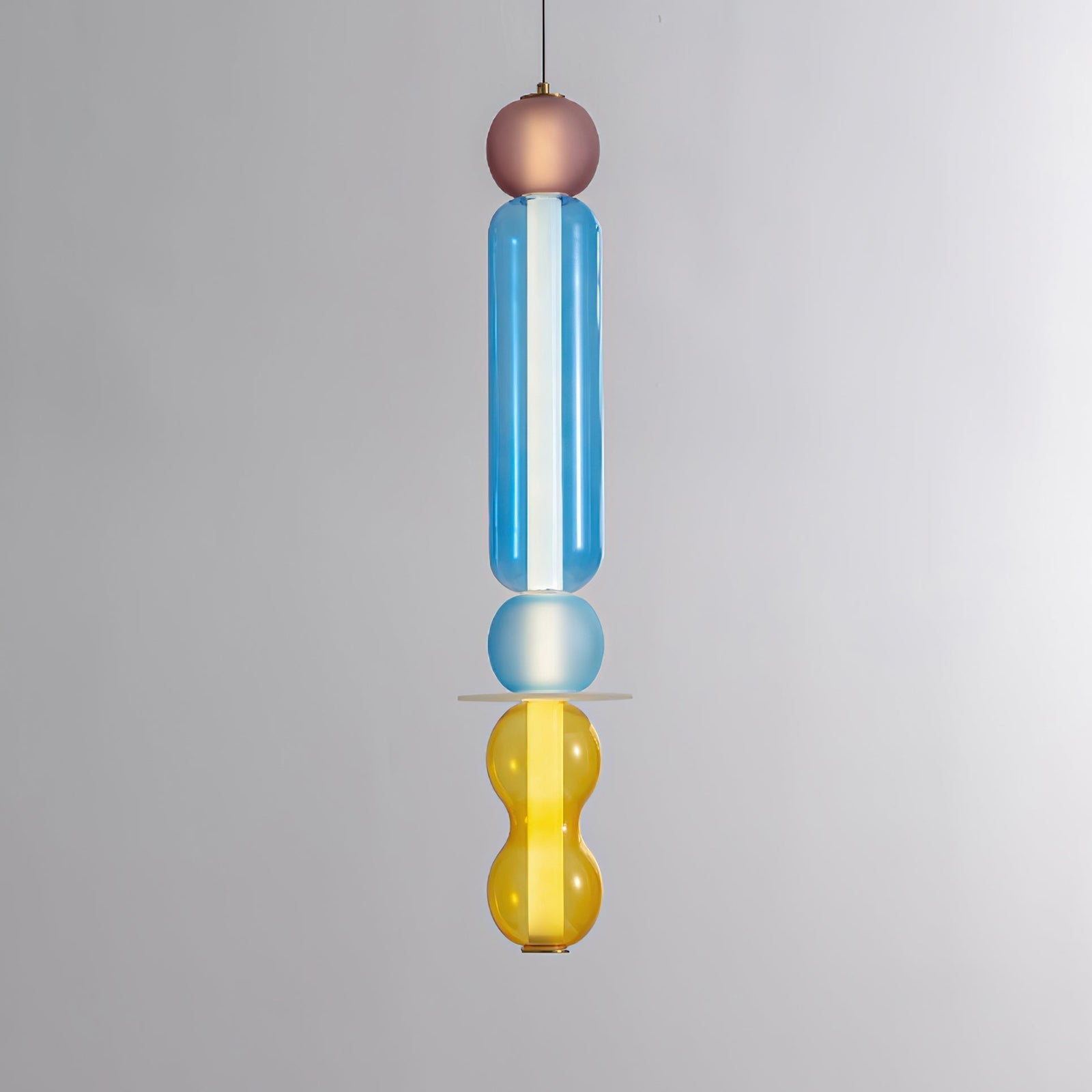 Lustra Suspension en Verre Coloré Moderne - Neutralighting