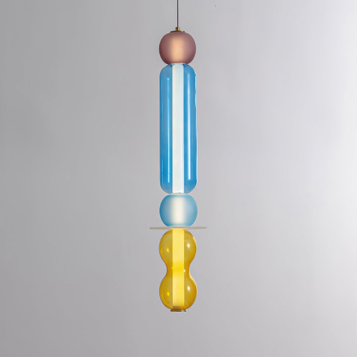 Lustra Suspension en Verre Coloré Moderne - Neutralighting