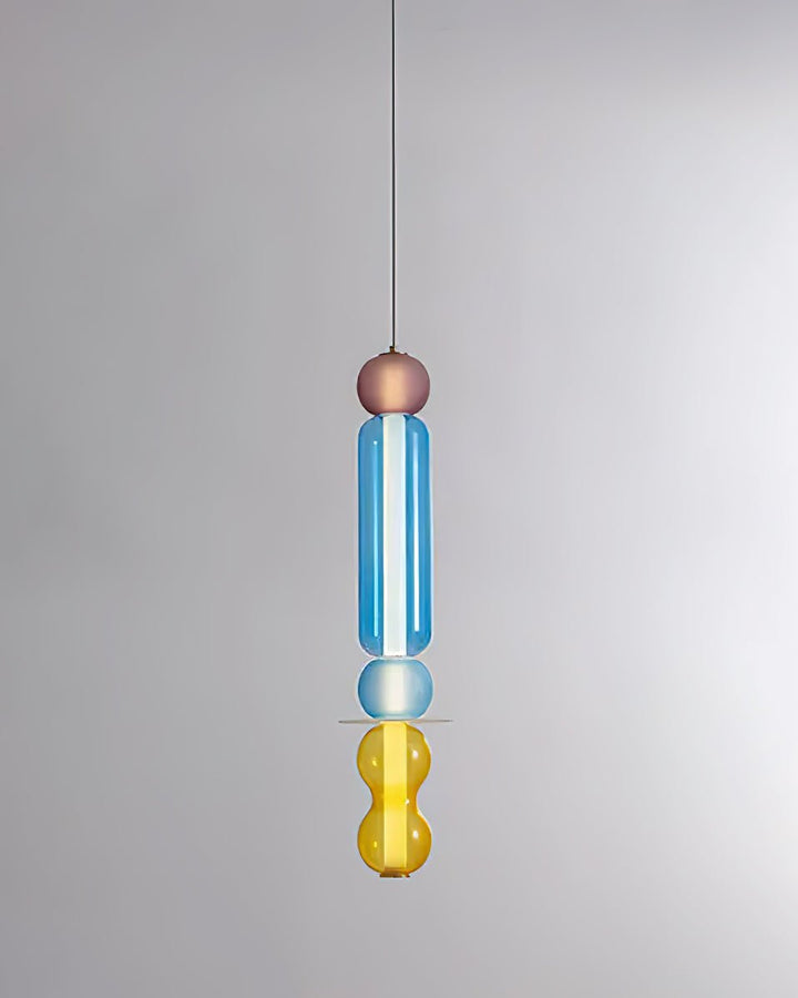 Lustra Suspension en Verre Coloré Moderne - Neutralighting