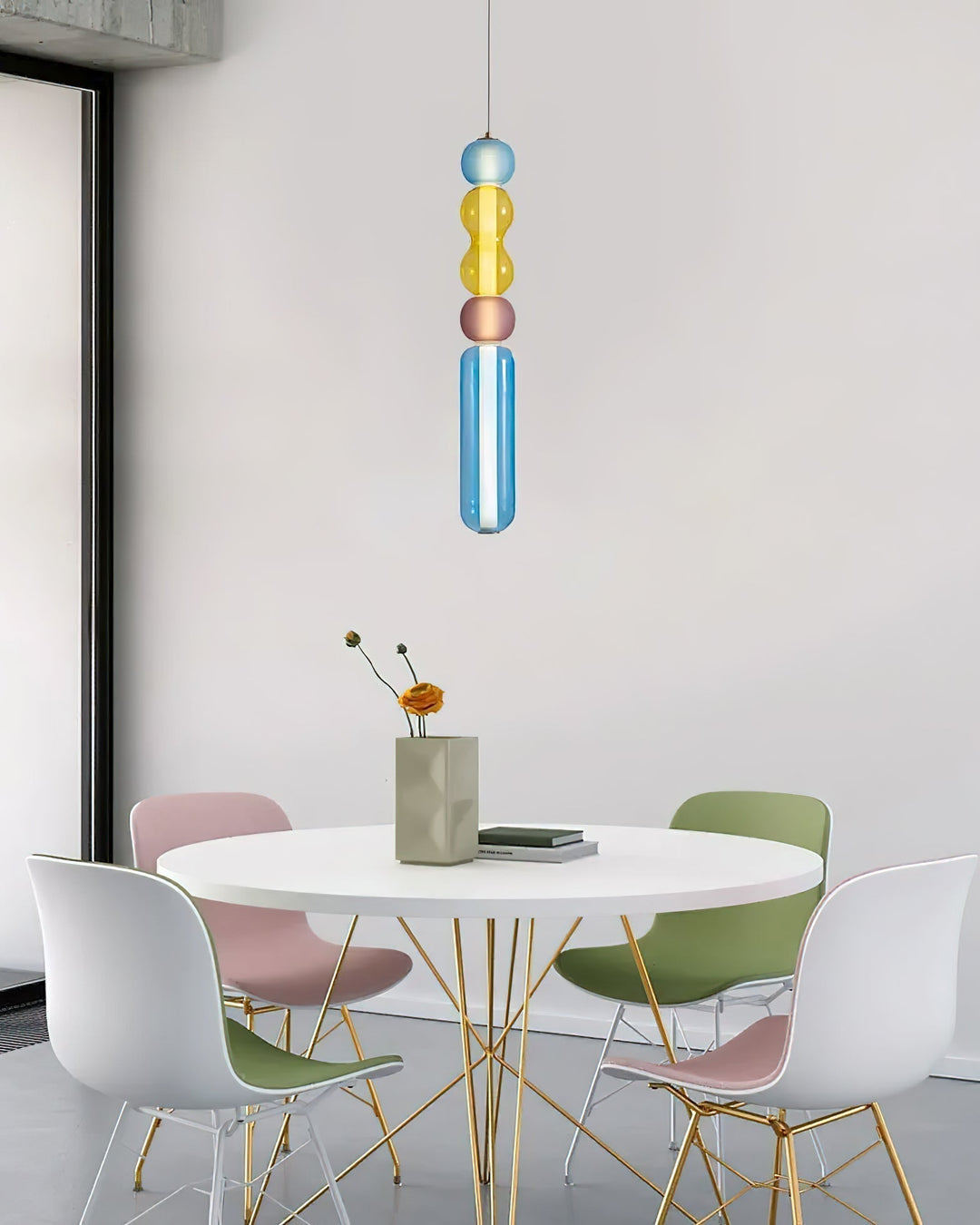 Lustra Suspension en Verre Coloré Moderne - Neutralighting