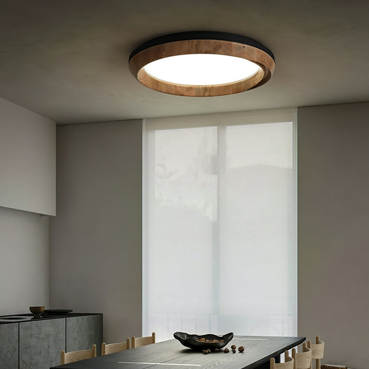 Aurdoreth Plafonnier Moderne Minimaliste Bois Ondulé - Neutralighting
