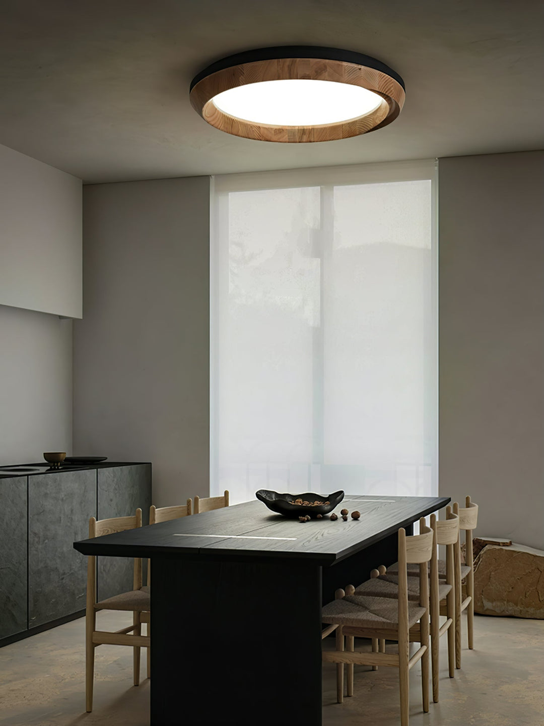 Aurdoreth Plafonnier Moderne Minimaliste Bois Ondulé - Neutralighting