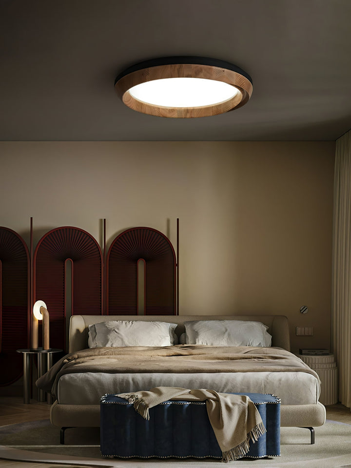 Aurdoreth Plafonnier Moderne Minimaliste Bois Ondulé - Neutralighting